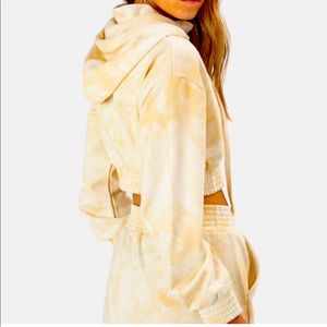Cropped Tie Dye Hoodie